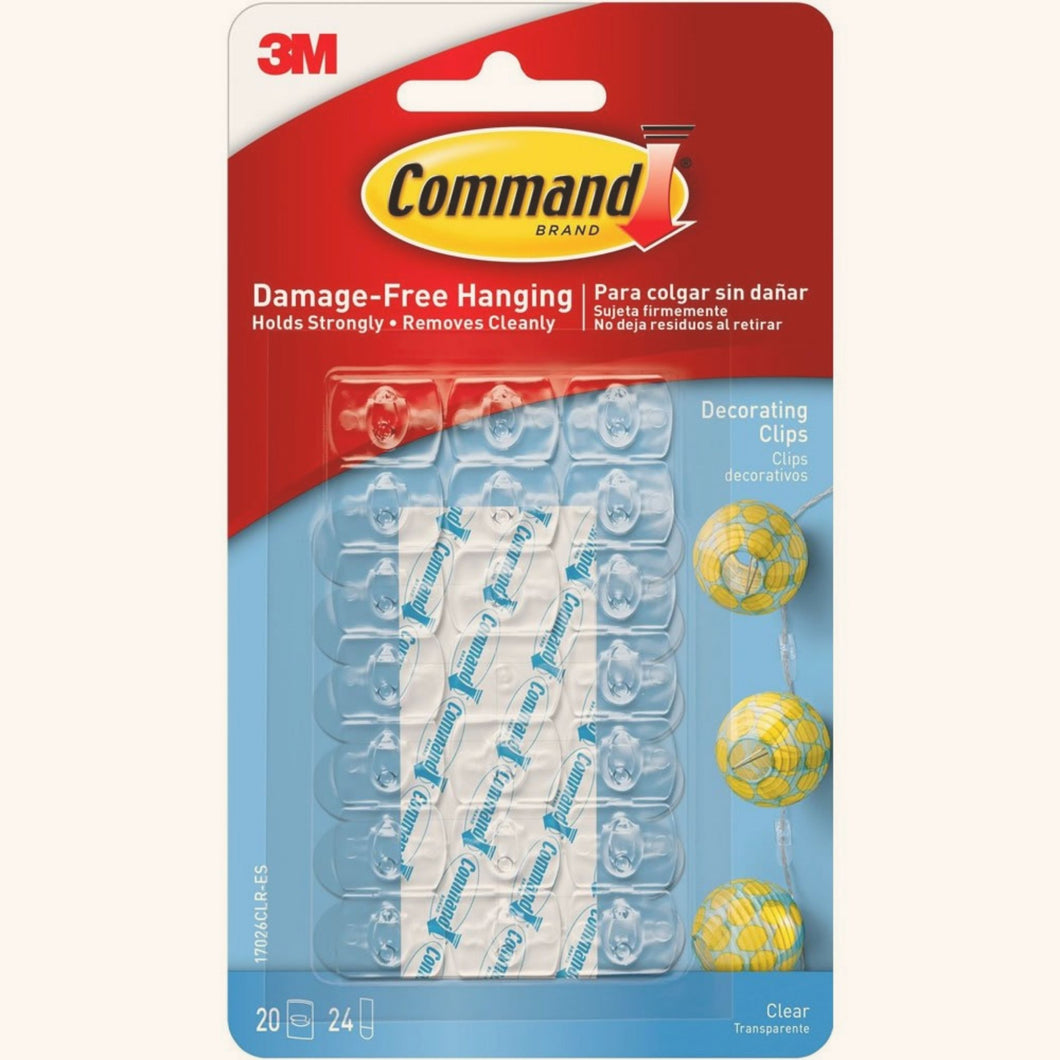 Mini Command Decorating Clips (Pack of 20) - Damage Free Hanging